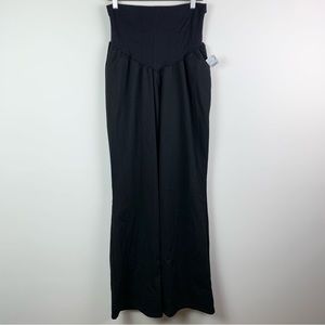 Motherhood Maternity Wide Leg Stretch Trouser Pants 1X